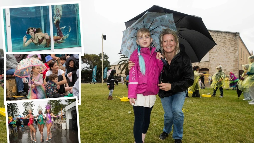 Perth families brave the wild weather to celebrate WA Day