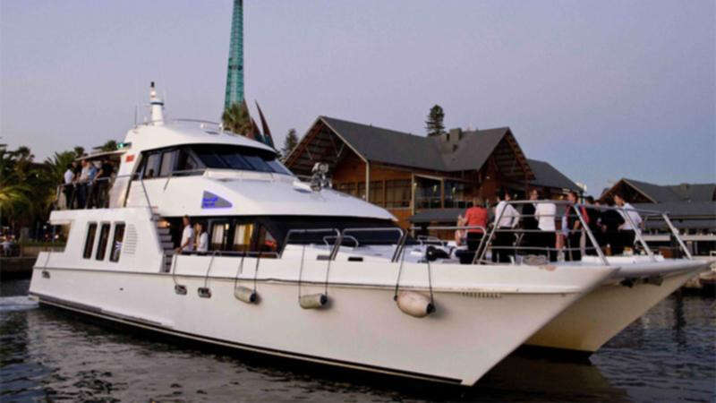 Party boat runs aground in South Perth, passengers rescued