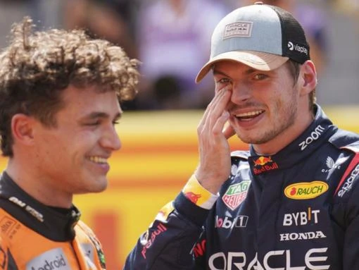 Verstappen and Norris tease in F1 comedy double act