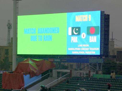 Pakistan's Champions Trophy campaign ends in wash out