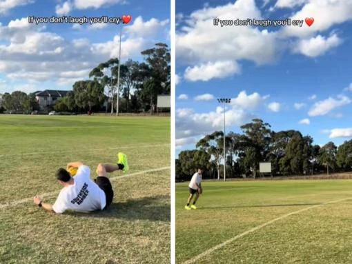 WATCH: AFL star Jack Crisp rewrites shank kick after siren