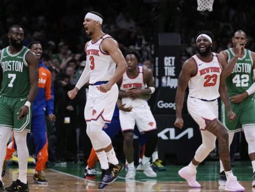 Boston blow another big playoff lead at home to Knicks