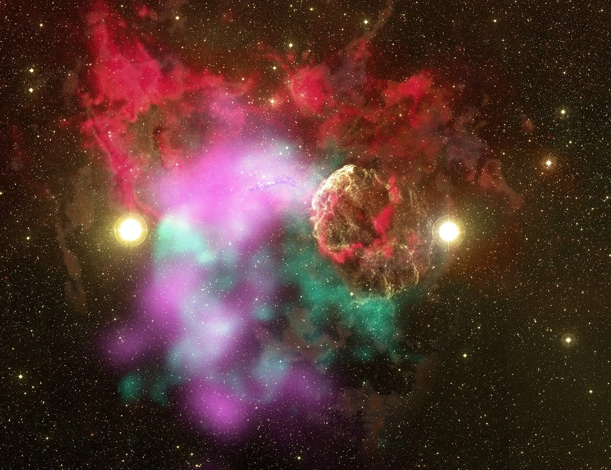 Rare double supernova discovered hiding in Jellyfish Nebula