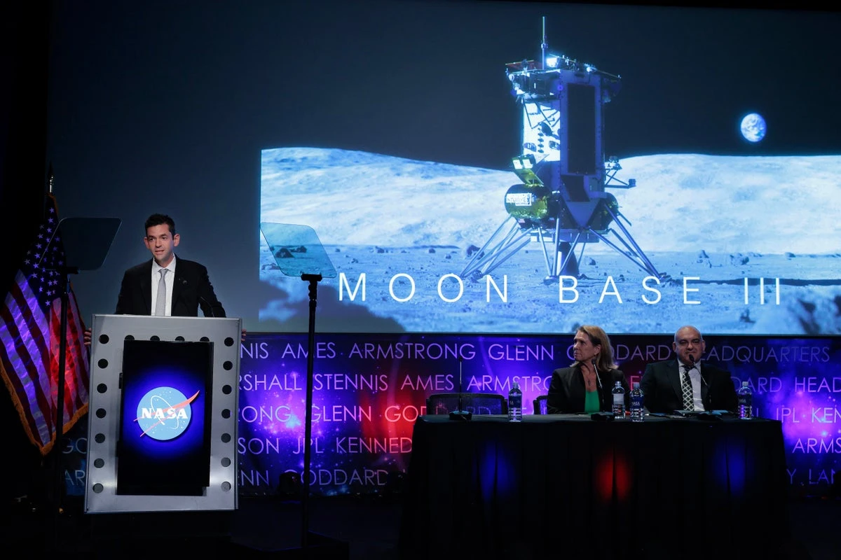 NASA’s Jared Isaacman unveiled the first moon base rovers and landers