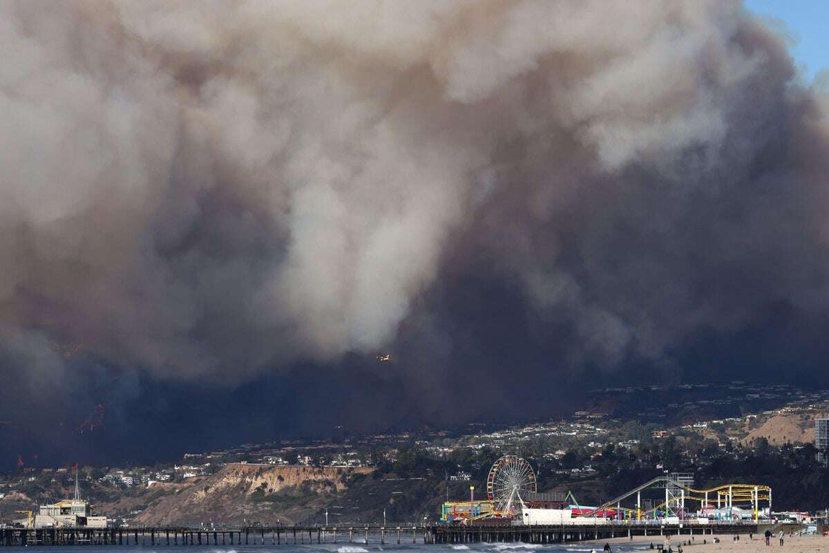 Explosive Palisades Fire Fueled by Santa Ana Winds