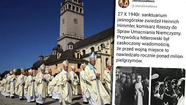 Czstochowa. Na profilu Jasnej Gry pojawi si wpis o rocznicy wizyty Himmlera. Po kilku godzinach znikn