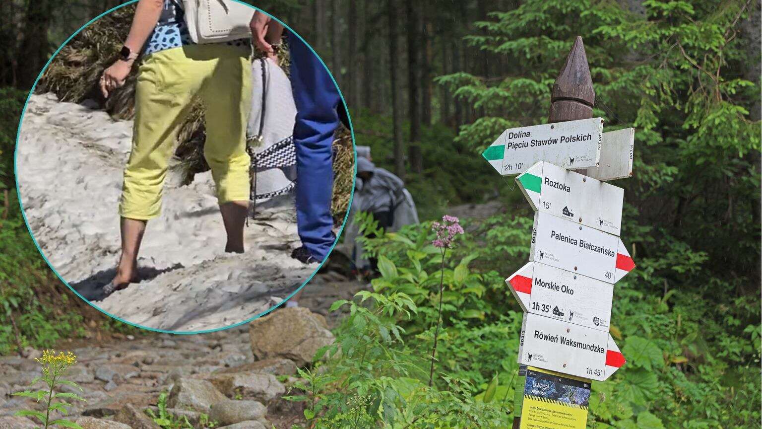 W takich butach wyszła w Tatry. Przeszła 16 km i to po śniegu. 