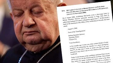 Jest tre listu wysanego przez McCarricka do Dziwisza. 