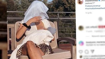 Aleksandra ebrowska pokazaa stosunek do karmienia piersi w miejscach publicznych. 