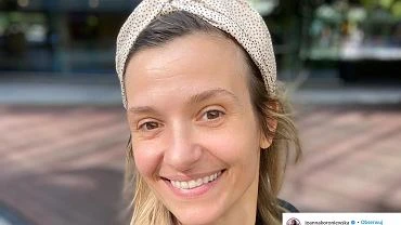 Joanna Koroniewska w modnej kurtce. To must have w kobiecej garderobie nie tylko na jesie