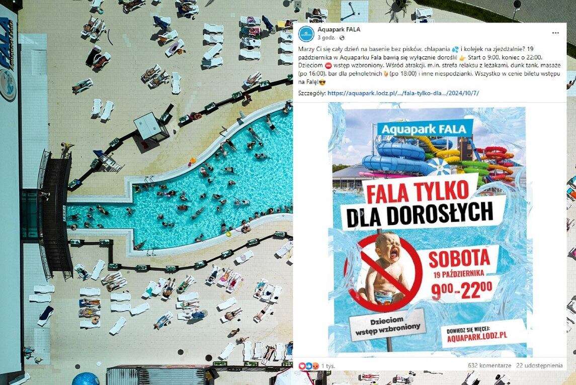 Łódzki aquapark będzie otwarty tylko dla dorosłych. 