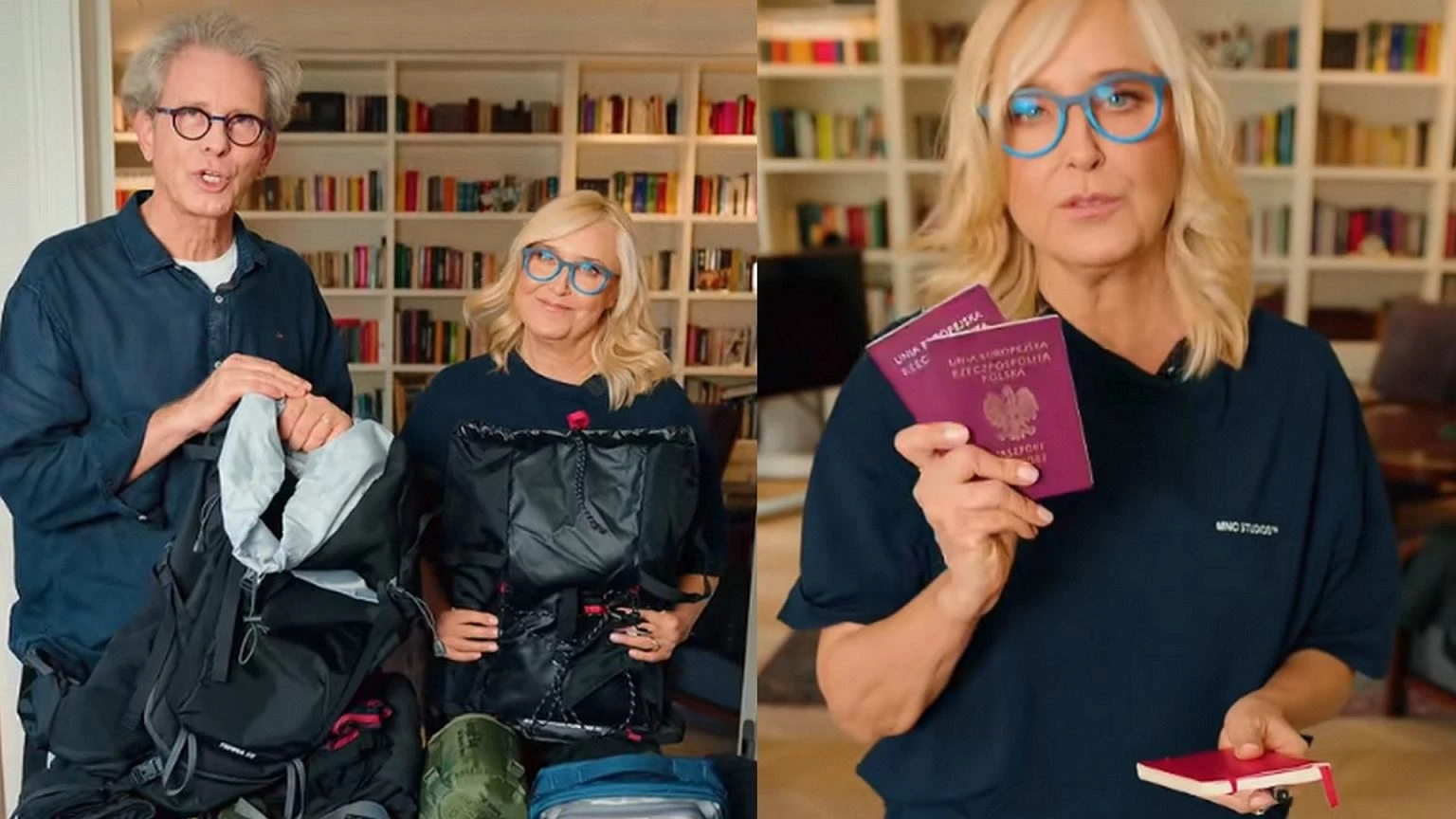 Agata MĹynarska pokazaĹa, co ma w plecaku ewakuacyjnym. 