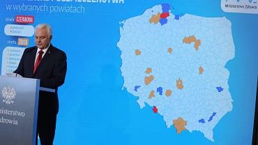 MZ podao list powiatw w strefach z dodatkowymi obostrzeniami. Kraska skomentowa rekord zakae