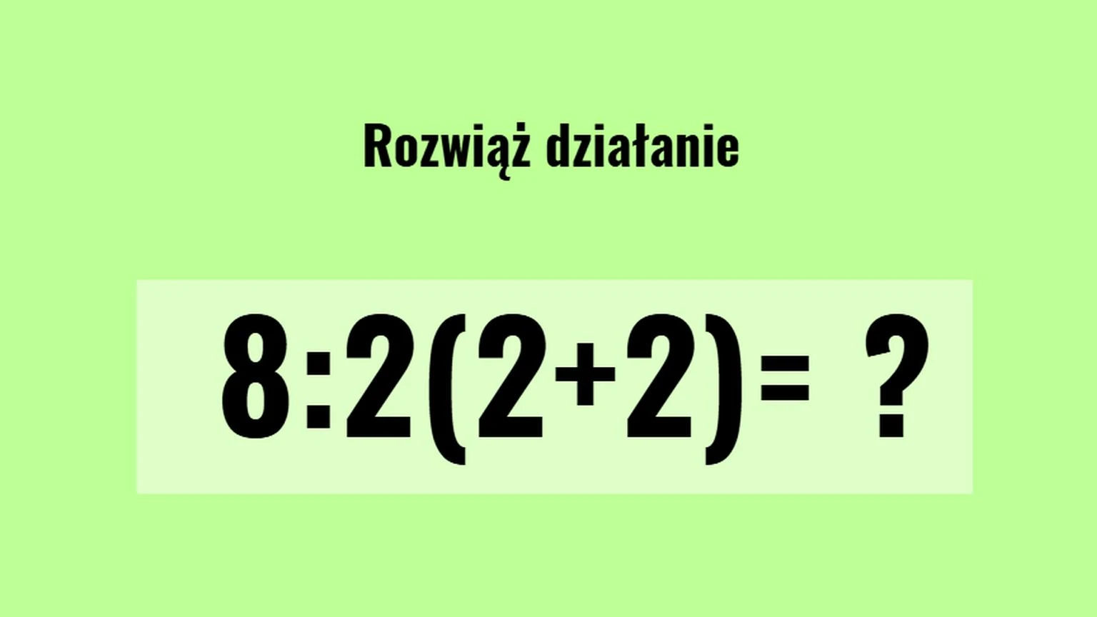 Dzieci robiÄ to w minutÄ, doroĹli siÄ gubiÄ. Tylko 1 na 5 osĂłb rozwiÄzuje to poprawnie