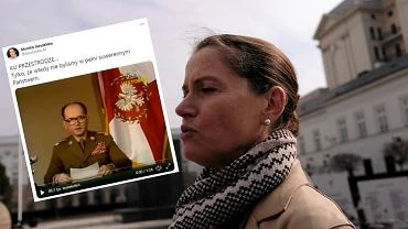 Monika Jaruzelska zareagowaa na wystpienie Kaczyskiego. Zamiecia wideo z nagraniem ojca