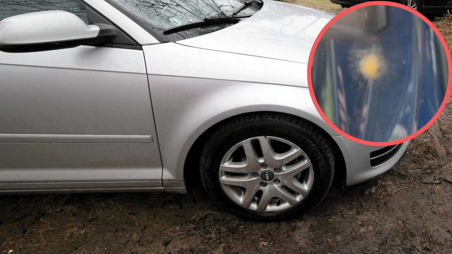 Otworzyła drzwi do samochodu, na blasze dostrzegła dziwną 