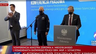 Minister zdrowia i komendant gwny policji o restrykcjach. 