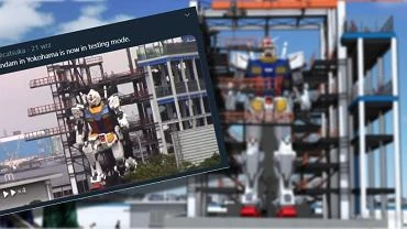 Siedmiopitrowy robot zosta wprawiony w ruch. Gundam klka, chodzi i macha [WIDEO]
