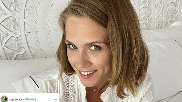 Agnieszka Kaczorowska w zjawiskowej kreacji na weselu. Postawia na niedrog stylizacj z sieciwki
