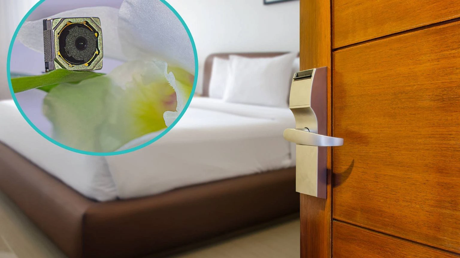 Jak znaleźć ukrytą kamerę w pokoju hotelowym? Przyda ci się latarka i telefon
