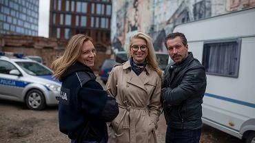 Magda Boczarska jako Sasza Zauska, Katarzyna Bonda na planie 
