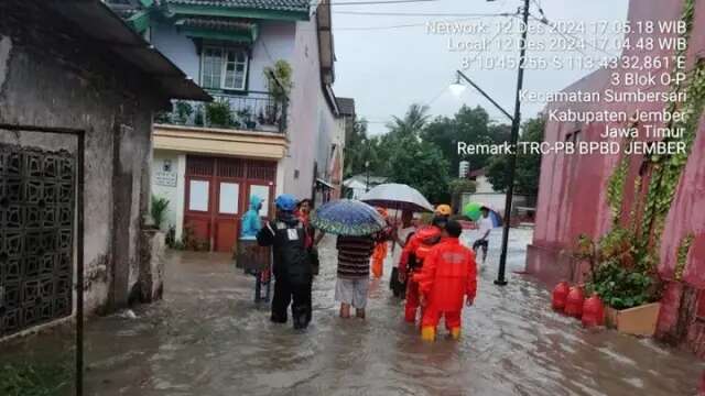 Ratusan Rumaah di Jember Dilanda Banjir, Ketinggian Air Capai 1 Meter