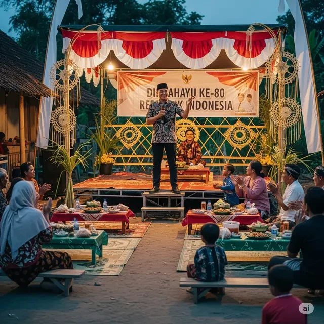 7 Contoh Sambutan Ketua RT Malam Tirakatan 17 Agustus Singkat Penuh Makna