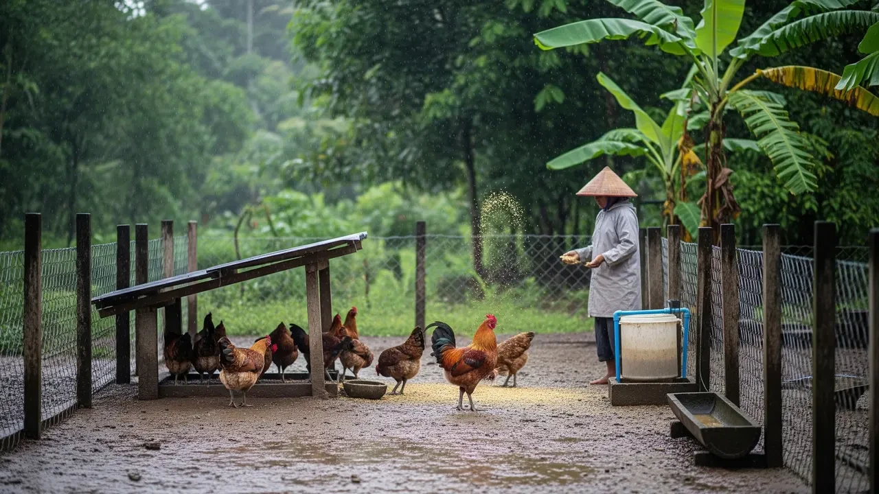 8 Trik Membuat Ayam Kampung Lebih Cepat Gemuk Saat Musim Hujan, Produktivitas Terjaga