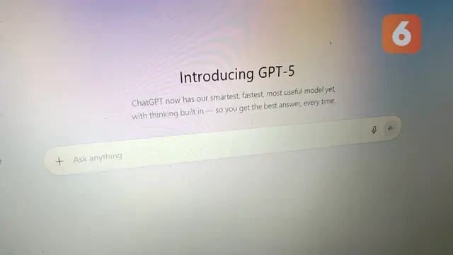 GPT-5 Hadir di ChatGPT, Pengguna Bisa Pilih Kepribadian AI Sesuai Mood?