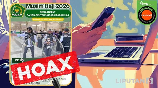 Cek Fakta: Hoaks Tautan Pendaftaran Menjadi Petugas Haji 2026