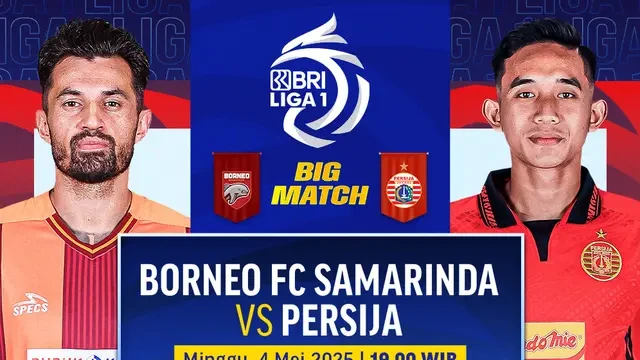 Jadwal BRI Liga 1 2024/2025, 4-5 Mei: Borneo FC vs Persija Jakarta