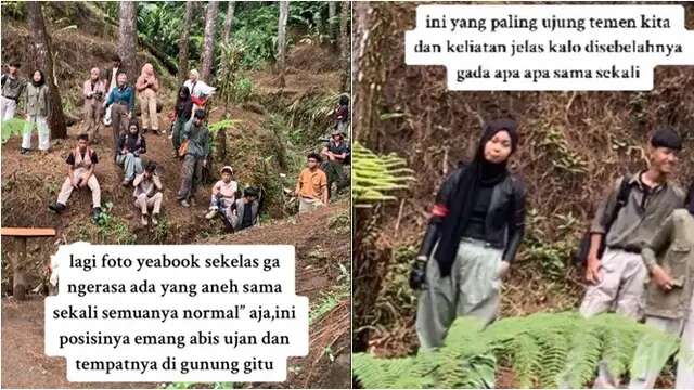 Viral Wanita Misterius di Foto Yearbook Latar Belakang Hutan, Ramai Disebut Editan