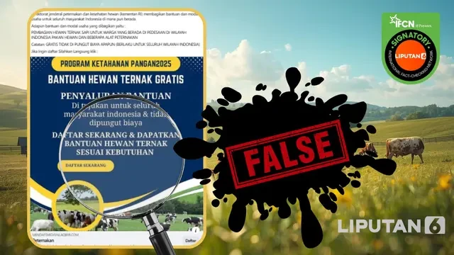 Awas Hoaks Pendaftaran Bantuan Hewan Ternak Marak Beredar, Jangan Sampai Tertipu