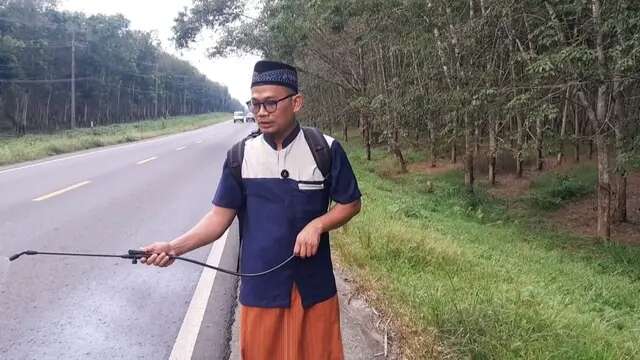 Tim Ruqyah Gelar 'Ruqyah On The Road' di Jalan Angker Lampung Selatan