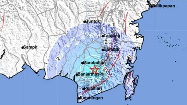 Gempa Darat Magnitudo 4,7 Guncang Kalsel, Dipicu Aktivitas Sesar Meratus