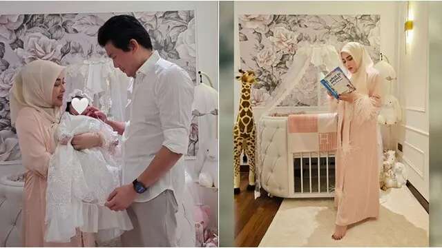 6 Potret Syahrini Rayakan 2 Bulan Kelahiran Anak, Wajah Baby Masih Dirahasiakan