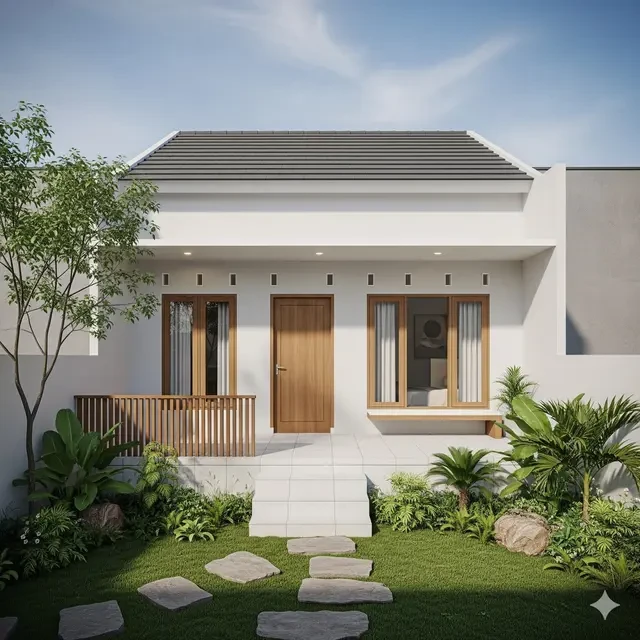 8 Desain Rumah Sederhana 9x12 dengan Taman, Hunian Ideal yang Ramah Lingkungan