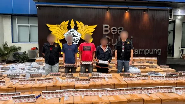 Bea Cukai Lampung Amankan 4,2 Juta Batang Rokok Ilegal