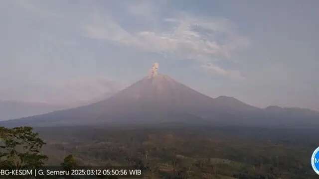 Gunung Semeru Erupsi Lagi, Tinggi Letusan Capai 1 Kilometer