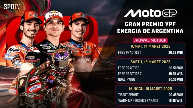 Jadwal MotoGP Argentina 2025, Saksikan Duel Sengit Para Pembalap