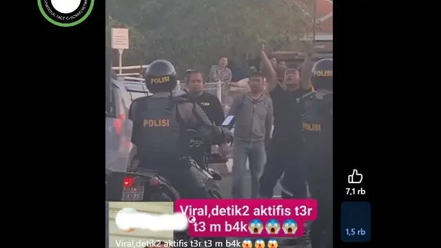 Cek Fakta: Tidak Benar Video Detik-Detik Aktivis Tertembak Saat Demo