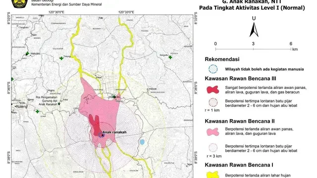Aktivitas Vulkanik Menurun, Status Gunung Anak Ranakah Turun ke Level Normal