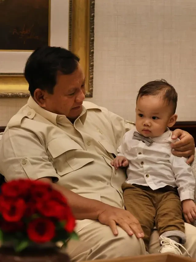 Momen Gemoy Prabowo Bertemu Kenkulus, Si Bayi Viral yang Suka Belajar Hitung-Hitungan