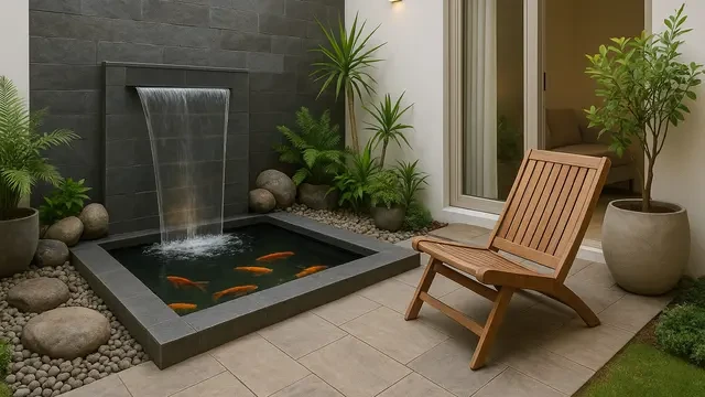 8 Layout Rumah 4x5 Meter Plus Kolam Ikan dan Teras Santai, Referensi Hunian Asri 2025