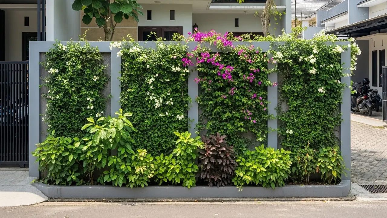 7 Cara Memanfaatkan Pagar Rumah agar Menjadi Kebun Vertikal yang Produktif dan Estetik