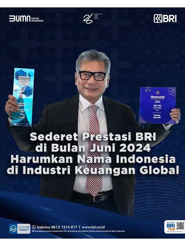 BRI Bikin Harum Nama Indonesia di Kancah Internasional, Ini Sederet Penghargaan yang Dirai...