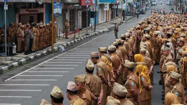 Unik, Pertama Kali dalam Sejarah Pemda Garut Gelar Apel Pagi di Pusat Perbelanjaan 'Pengko...