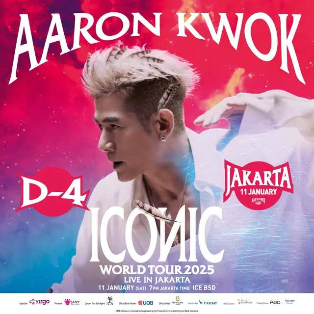 Konser Perdana Aaron Kwok di Indonesia: ICONIC World Tour 2025 Live in Jakarta, Siap Menya...