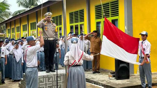 Police Go To School, Pemilih Pemula SMAN 1 Rambah Diminta Tidak Golput