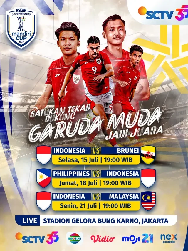 Emtek Media Hadirkan Tayangan Eksklusif Pertandingan ASEAN U-23 Championship Mandiri Cup 2...
